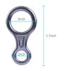PROND Terminal 8 Descender, Climb Aluminum Figure 8 Descender Rigging Plate Heavy Duty, 35KN Aluminum Alloy Descender for Outdoor Climbing Rappel Gear Downhill Ring Equipment and Belay Device view 3