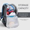 Unigear Ski Backpack, 22L Snowboard Travel Backpack 900D Polyester Waterproof Backpack for Snowboard, Ski, Camping, Hiking (Gray) view 3