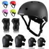 BURSUN Kids Bike Helmet Set Toddler Helmet Kids Helmet Adjustable for Ages 2-3-5-8-14 with Knee Elbow Wrist Pads, Multi-Sport Protective Gear for Cycling Skateboard Scooter Skating Boys Girls view 1