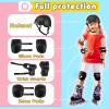 BURSUN Kids Bike Helmet Set Toddler Helmet Kids Helmet Adjustable for Ages 2-3-5-8-14 with Knee Elbow Wrist Pads, Multi-Sport Protective Gear for Cycling Skateboard Scooter Skating Boys Girls view 2