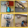 Wall Moundted Basketball Hoop, 43in PC Shatterproof Rebounds for Adults, Teenagers and Kids Basketball Training view 2