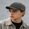 CLAPE Short Bill Cap Low Profile Casual Flat Brimmed Lightweight Hats Trucker/Baseball Style Hat Cap (DY06-Gray) view 3