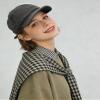 CLAPE Short Bill Cap Low Profile Casual Flat Brimmed Lightweight Hats Trucker/Baseball Style Hat Cap (DY06-Gray) view 4