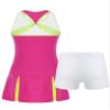 Hansber Kids Girls Sleeveless Tennis Golf Dress Outfits Athletic Tank Top and Skirt with Built in Shorts Tracksuit Sets Red 14 Years view 2
