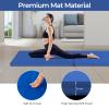 Giantex 6x2'X1.6'' Gymnastics Mat Thick Folding Panel for for Gym, Yoga, Exercise Mat with Hook & Loop Fasteners Blue view 3