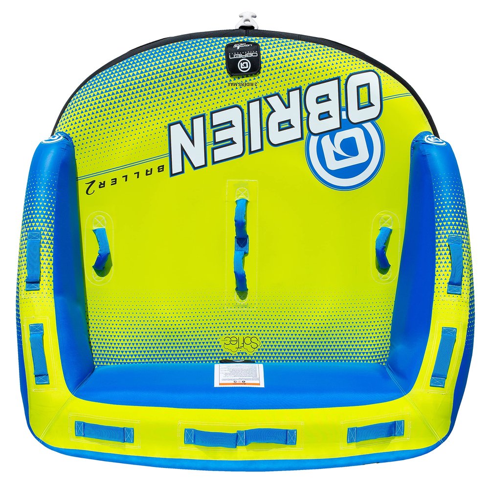 O'Brien 2022 Baller Soft Top 2-Person Tube,Green/Black