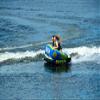 O'Brien 2022 Baller Soft Top 2-Person Tube,Green/Black view 2