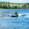 O'Brien 2022 Baller Soft Top 2-Person Tube,Green/Black view 3