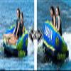 O'Brien 2022 Baller Soft Top 2-Person Tube,Green/Black view 4