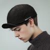 CLAPE Short Brim Baseball Cap, Cotton Breathable Unstructured Trucke Hat Trendy Ajustable Dad Hat for Women and Men (DY06-Black) view 2