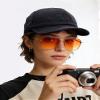 CLAPE Short Brim Baseball Cap, Cotton Breathable Unstructured Trucke Hat Trendy Ajustable Dad Hat for Women and Men (DY06-Black) view 3