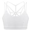 Hedmy Kids Girls Classic Sports Bra Net Shape Back Tank Bra Tops for Ballet Dance Yoga Gymnastics Running Ivory 4 Years view 1