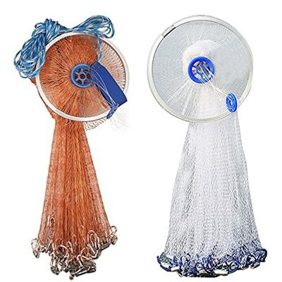 [WALLER PAA] 6FT-16FT Hand Cast Fishing Net Spin Network High Strength Easy Throw Nylon Mesh