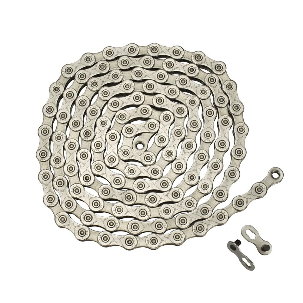 CYSKY 12 Speed Bike Chain 116 Links 1/2 x 11/128 Inch Steel High Strength Bike Derailleur Chain for 12-Gear Road Mountain Bicycle ebike