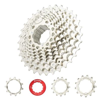 CYSKY 10 Speed Cassette 11-32T Road Bike Cassette Sprocket Compatible with Shimano/Sram/Sunrace HG System Fit for Mountain Bike, Road Bicycle, MTB