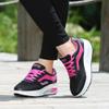 Hbeylia Platform Fashion Sneakers For Women Waterproof Leather Fashion Casual Lace Up Chunky Bottom High Heels Walking Running Hiking Athletic Sport Shoes Fall Low Top Skateboard Play Sneakers view 2
