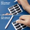 Sumind 144 Pairs Sports Eye Black Stickers Eye Strips Breathable Eyeblack with 1 White Pencil for Baseball Football Softball Fans on Game Day Sport Themed Party Birthday Supplies (Black) view 2
