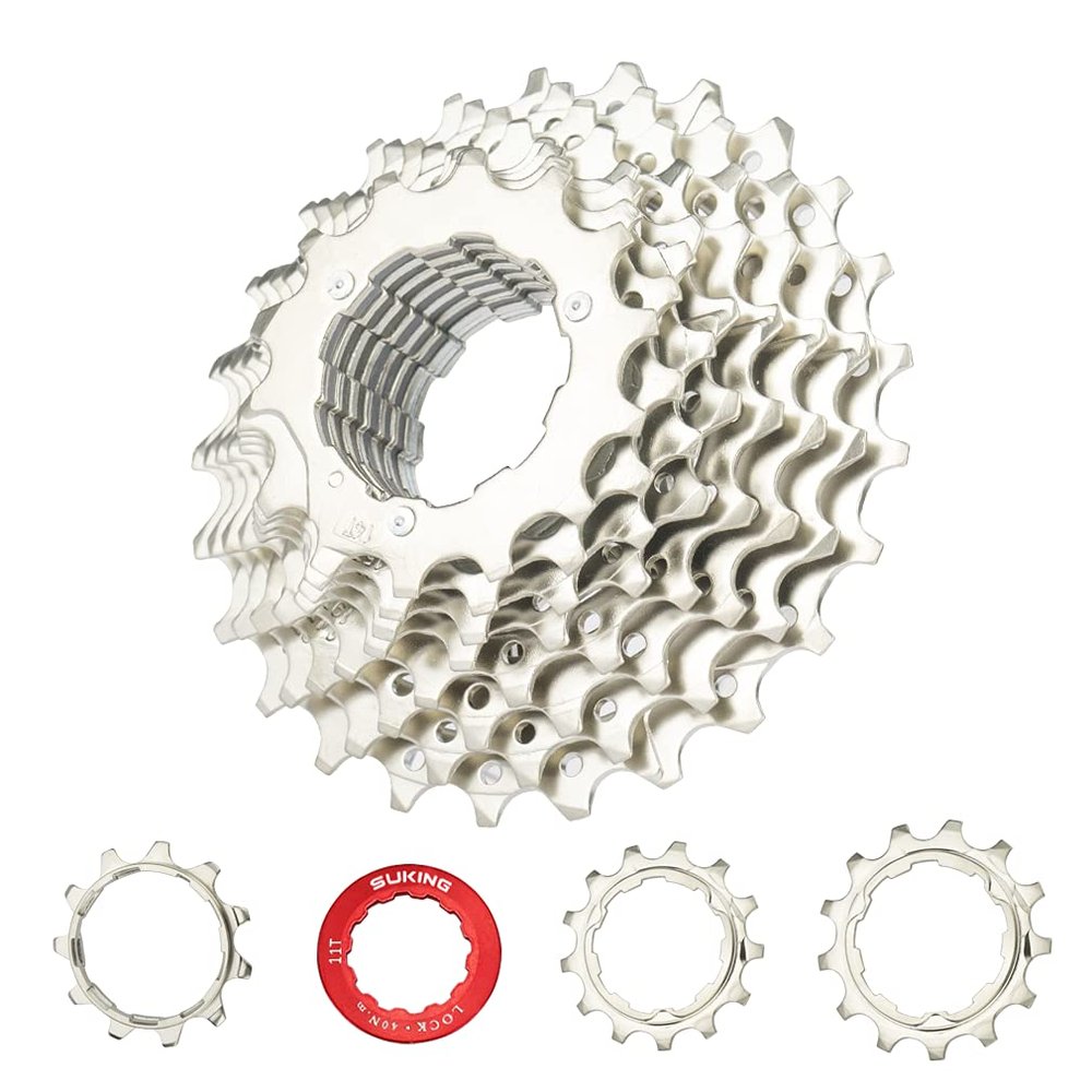 CYSKY 11 Speed Cassette 11-25T Road Bike Cassette Sprocket Compatible with Shimano/Sram/Sunrace HG System Fit for Mountain Bike, Road Bicycle, MTB