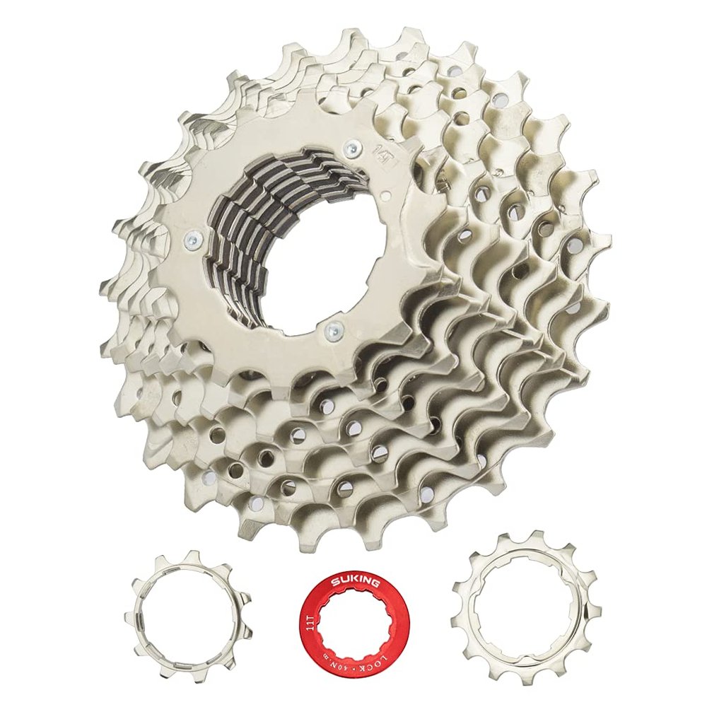 CYSKY 9 Speed Cassette 11-25T Bike Cassette Fit for Mountain Bike, Road Bicycle, MTB, BMX, Sram Sunrace Shimano ultegra xt (Light Weight) (9S-11-25T)