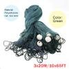 Beach Drag Net, Polyethylene Beach Seine Drag Nets Bait Fishing Drag Net 10 * 65FT 2cm/8" Seining Fish Mesh view 2