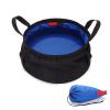 phsmoo Multifunctional Foldable Portable Travel Outdoor Washbasin Folding Bucket Water Storage Bag Camping Hiking Fishing Washing Vegetable Pot view 1