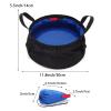 phsmoo Multifunctional Foldable Portable Travel Outdoor Washbasin Folding Bucket Water Storage Bag Camping Hiking Fishing Washing Vegetable Pot view 2