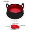 phsmoo Multifunctional Foldable Portable Travel Outdoor Washbasin Folding Bucket Water Storage Bag Camping Hiking Fishing Washing Vegetable Pot view 2