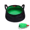 phsmoo Multifunctional Foldable Portable Travel Outdoor Washbasin Folding Bucket Water Storage Bag Camping Hiking Fishing Washing Vegetable Pot view 1