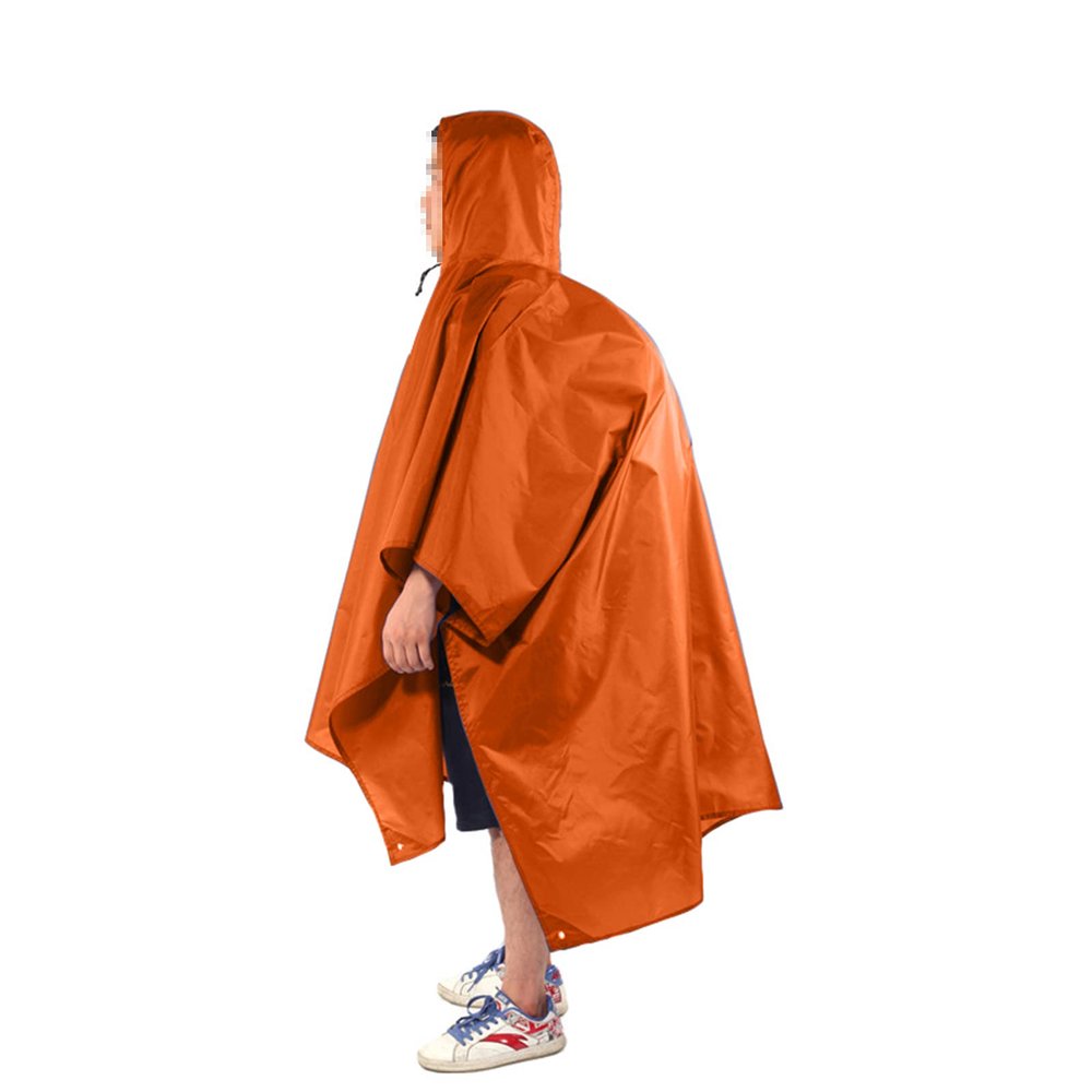 phsmoo Raincoat Single Poncho Backpack Cover Outdoor Sunshade Rain Cover Waterproof Tent Canopy Camping Mini Tarp Awning Tide Proof Picnic Blanket