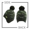 JANGANNSA Knitted Baby Hat Scarf Set Winter Warm Boys Girls Beanie Fleece Lining Toddler Kids Hats with Pompom (Olive Green(Hat+Scarf), 8-24 Months view 2