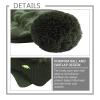 JANGANNSA Knitted Baby Hat Scarf Set Winter Warm Boys Girls Beanie Fleece Lining Toddler Kids Hats with Pompom (Olive Green(Hat+Scarf), 8-24 Months view 4