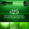 Linkstyle 12V Submersible Fishing Light, 2000LM Underwater Green Fish Attractants Lamp with 5M Cord for Boat Night Fishing view 2