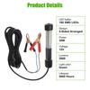 Linkstyle 12V Submersible Fishing Light, 2000LM Underwater Green Fish Attractants Lamp with 5M Cord for Boat Night Fishing view 3