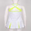 Loodgao Kids Girls Pleated Tennis Golf Dress Workout Outfits Solid Color Sleeveless Sports Dress with Shorts White 14 Years view 3