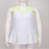Loodgao Kids Girls Pleated Tennis Golf Dress Workout Outfits Solid Color Sleeveless Sports Dress with Shorts White 12 Years view 2