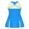 Loodgao Kids Girls Pleated Tennis Golf Dress Workout Outfits Solid Color Sleeveless Sports Dress with Shorts Blue 12 Years view 4