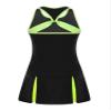 Loodgao Kids Girls Pleated Tennis Golf Dress Workout Outfits Solid Color Sleeveless Sports Dress with Shorts Black 6 Years view 4