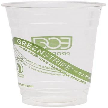 Eco-Products, Inc Eco-Products EP-CC16-GS GreenStripe Renewable & Compostable Cold Cups, 16 oz, (Case of 1000) (Single Pack)