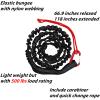 DoThisAllDay Bike Tow Rope for Kids Going Uphill,Compatible with Any Bicycle,118Inches After Stretching(Black) view 2