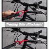 DoThisAllDay Bike Tow Rope for Kids Going Uphill,Compatible with Any Bicycle,118Inches After Stretching(Black) view 3