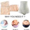 Postpartum Panty With Volcanic Stone Back Release Butt Lifter Shapewear Magnetic Therapy Warmth Body Shaper Shorts (Color : B-Green, Size : XX-Large) view 4