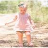 EISHOW Baby Outfits Unisex Girls Boys Cotton Linen Blend Tank Tops & Bloomers Basic Plain Shorts Sets Diaper Cover Underwear (6-12 Months,Pink Tops,6 Months,12 Months) view 2
