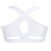Loloda Kids Girls' Sleeveless Keyhole Back Crop Top Dance Gym Yoga Workout Sport Bra Camisole Dancewear White 4 Years view 1