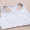Loloda Kids Girls' Sleeveless Keyhole Back Crop Top Dance Gym Yoga Workout Sport Bra Camisole Dancewear White 6 Years view 3