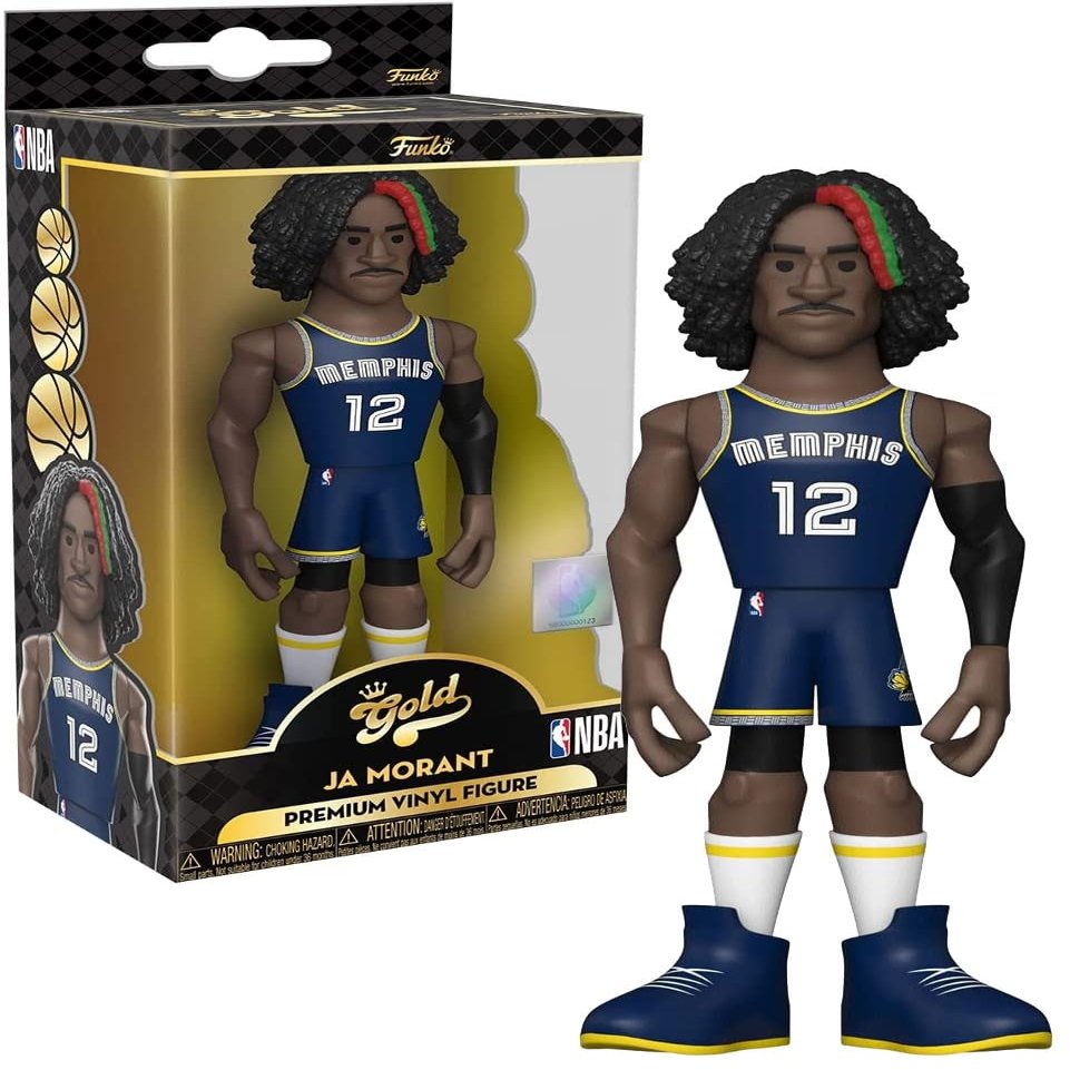 Funko Pop! Gold NBA: Grizzlies - Ja Morant (Home Uniform) 5" with Chase (Styles May Vary)