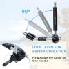 Goplus Kayak Roof Rack, 2 Pcs Folding J Bar Kayak Mount Rack for SUV Truck Car Crossbar, Include Ratchet Straps, Protective Foam Pad, Adjustable Universal Kayak Carrier for Canoe SUP Boat (Unilateral) view 2