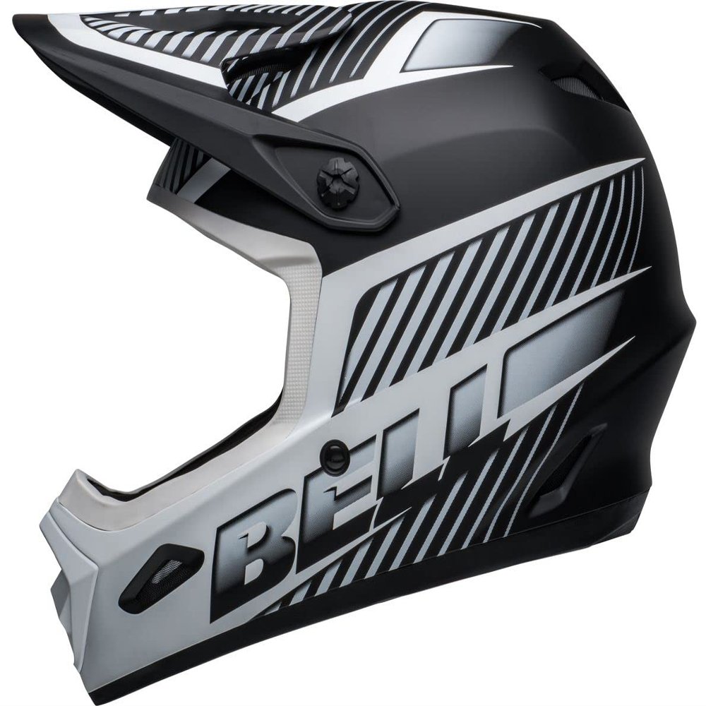 BELL Transfer Adult Full Face Bike Helmet - Matte Black/White (2023), X-Large (59-61 cm)