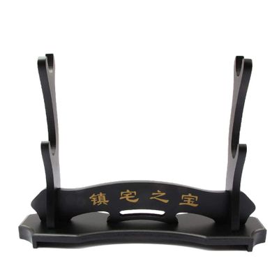 Sword Stand Katana Stand Assembly 1,2,3 Layer Black Samurai Sword Holder Stand Rack Display for Katana Wakizashi Tanto (2 Layer)