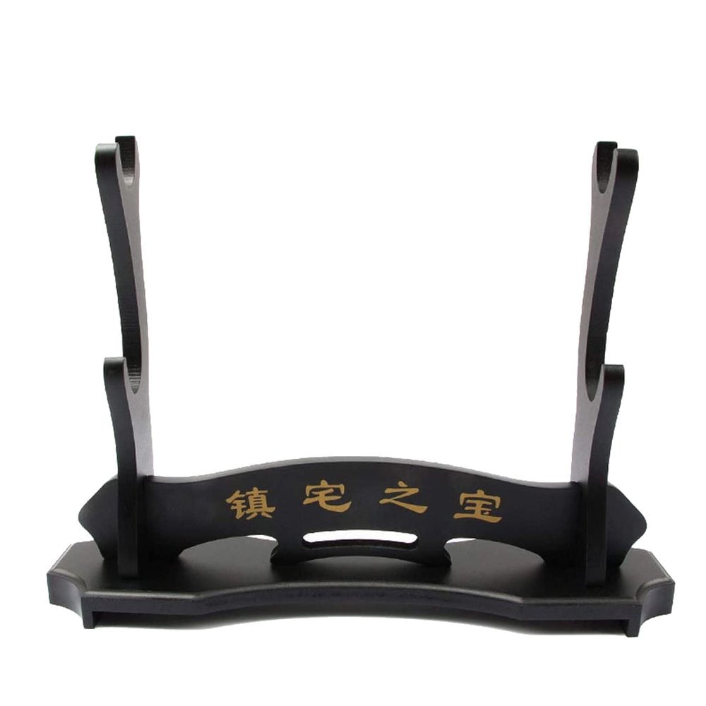 Sword Stand Katana Stand Assembly 1,2,3 Layer Black Samurai Sword Holder Stand Rack Display for Katana Wakizashi Tanto (2 Layer)