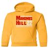 Baku Apparel Mahomes Tyreek Kansas City 2022 Boys Girls Youth Hooded Sweatshirt (Gold, Youth - X-Large) view 1